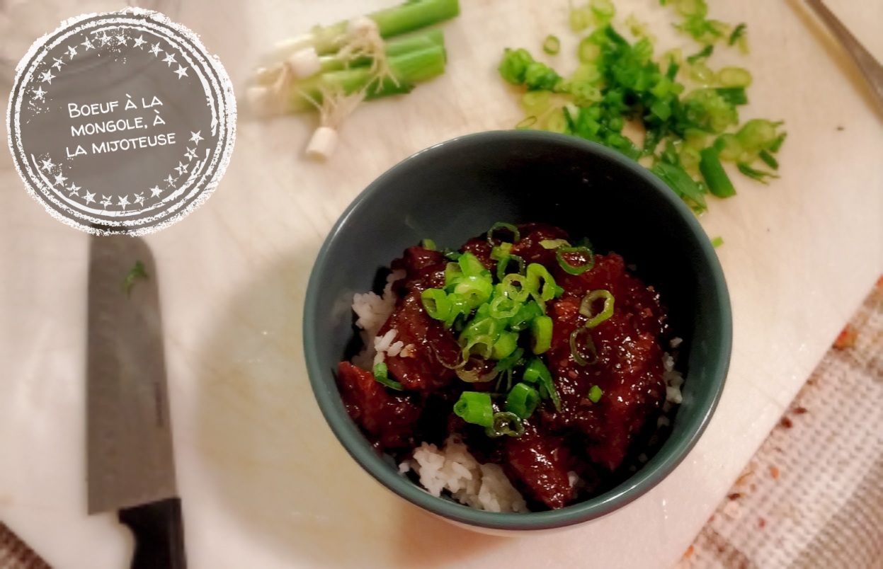 Boeuf à la mongole à la mijoteuse - Auboutdelalangue.com