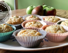 Muffins salés aux pommes, cheddar et dinde - Auboutdelalangue.com