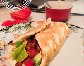 Pita aux pois chiches grillés - Auboutdelalangue.com