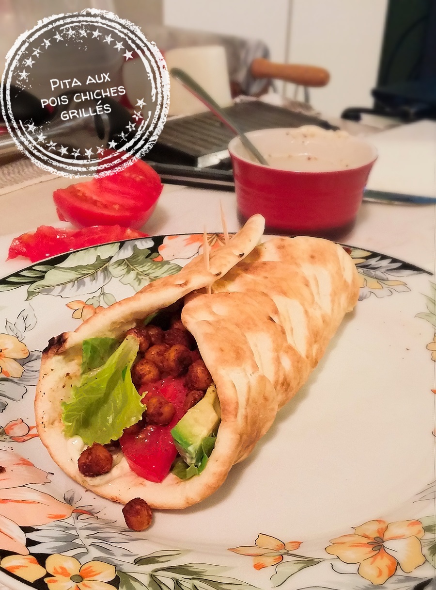 Pita aux pois chiches grillés - Auboutdelalangue.com