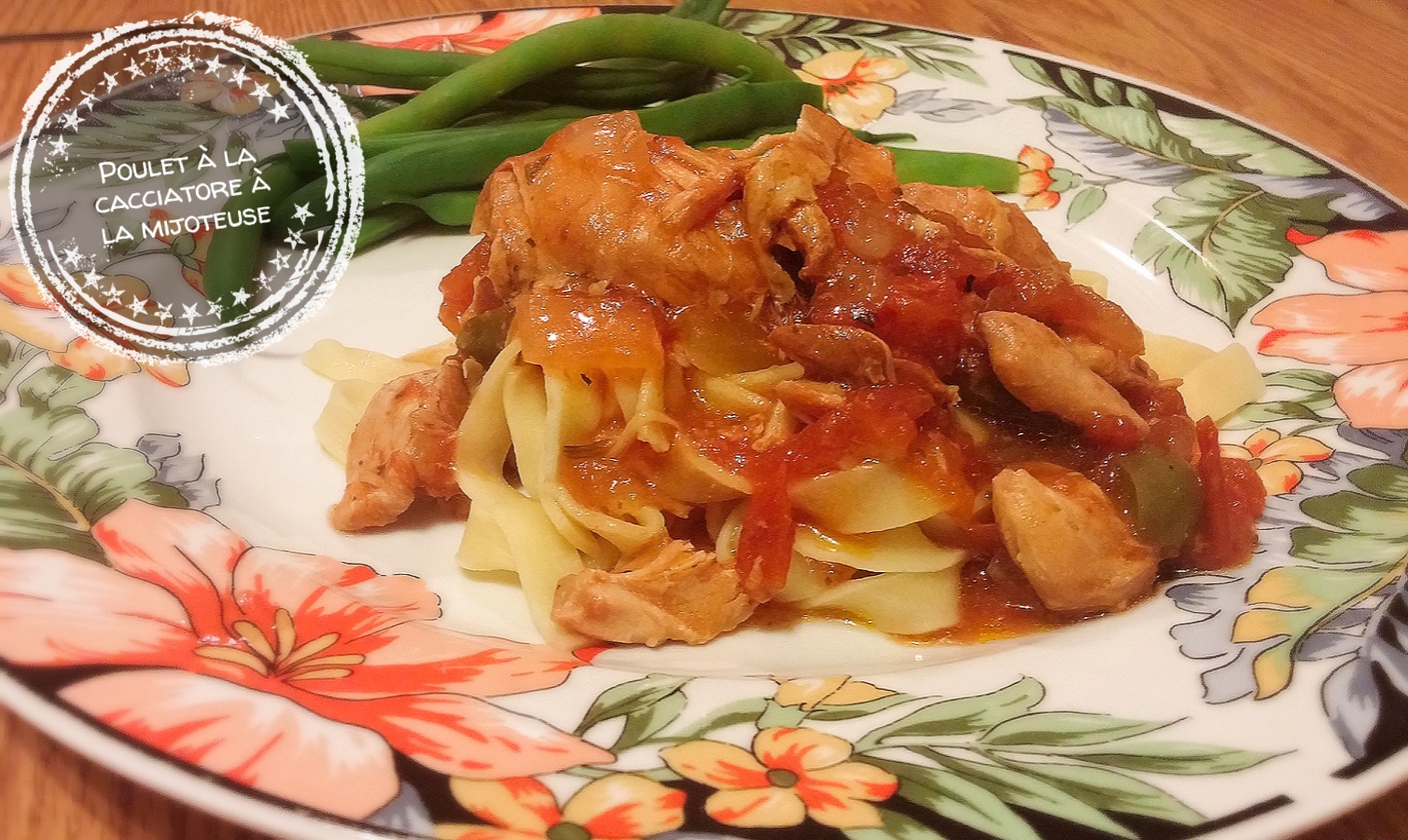 Poulet à la cacciatore à la mijoteuse - Auboutdelalangue.com