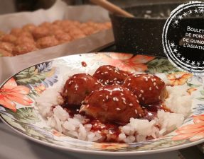 Boulettes de porc et de quinoa à l'asiatique - Auboutdelalangue.com