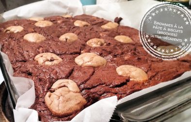 Brownies à la pâte à biscuits (brookies) ultra-décadents - Auboutdelalangue.com
