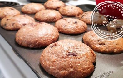 Muffins au son, fruits séchés et chocolat - Auboutdelalangue.com