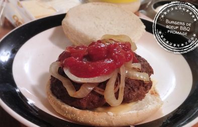 Burgers de boeuf BBQ fromage - Auboutdelalangue.com