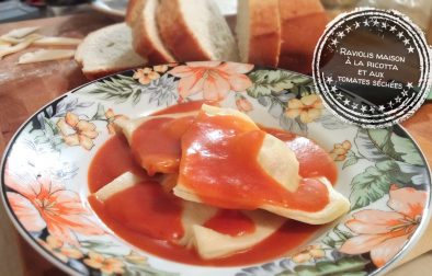 Raviolis maison à la ricotta et aux tomates séchées - Auboutdelalangue.com