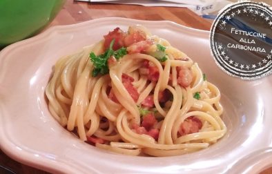 Fettuccine alla carbonara - Auboutdelalangue.com