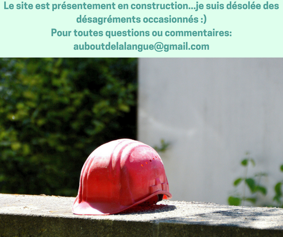 Le site est présentement en construction...je suis désolée des désagréments occasionnés -)