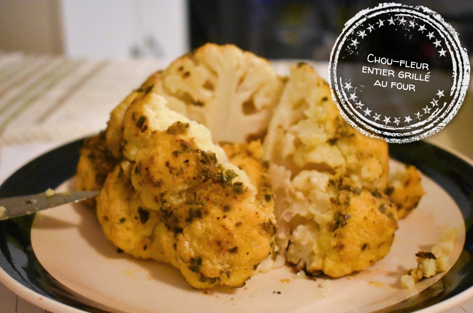 Choux fleur a sales la creme au four