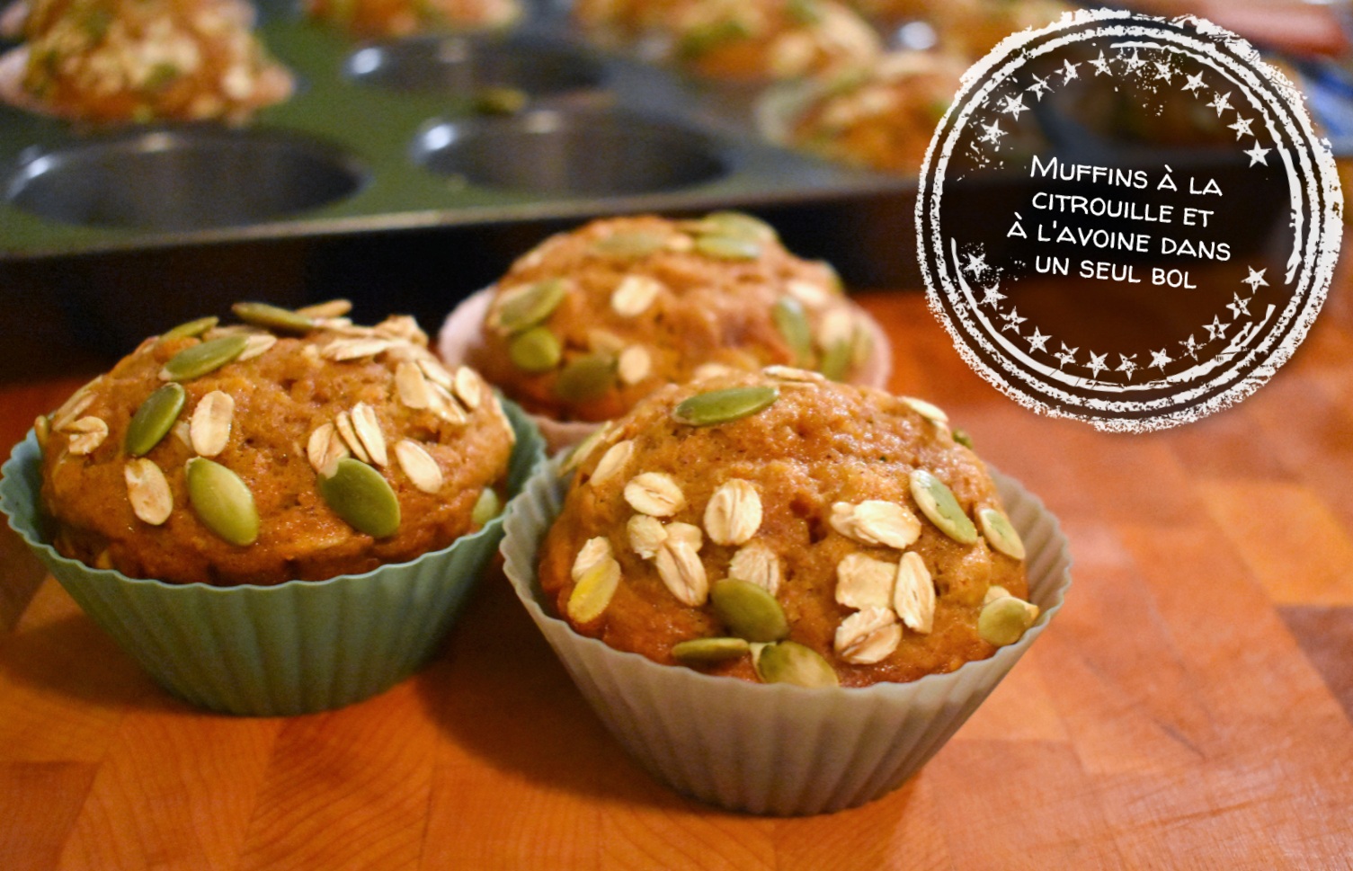 Muffins A La Citrouille Et A L Avoine Dans Un Seul Bol Au Bout