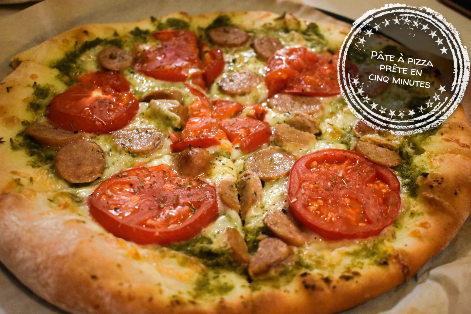 Pâte à pizza prête en 5 minutes (extra rapide!) – Au bout de la langue