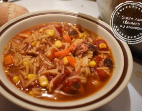 Soupe aux légumes au jambon - Auboutdelalangue.com