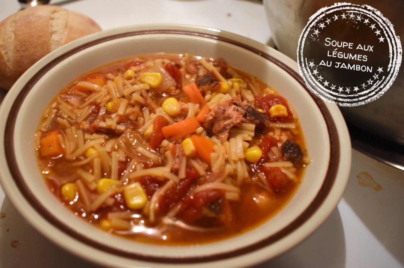 Soupe aux légumes au jambon (pour vous réchauffer!) – Au bout de la langue