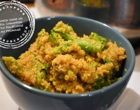 Quinoa dans un seul chaudron style Mac&Cheese au brocoli - Auboutdelalangue.com